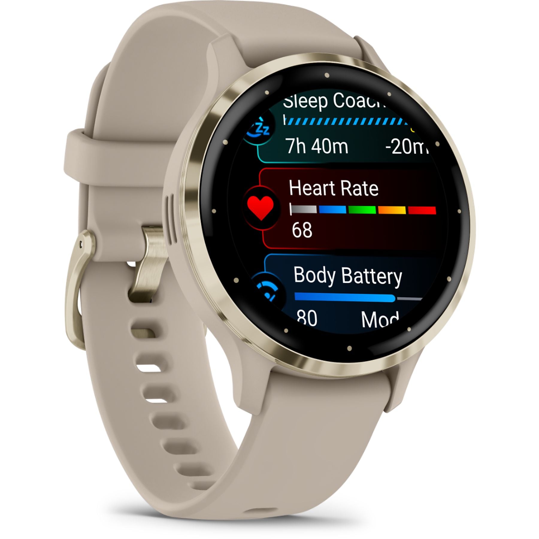 GARMIN Venu 3S - 41 mm Beige/Grey Smartwatch Beige